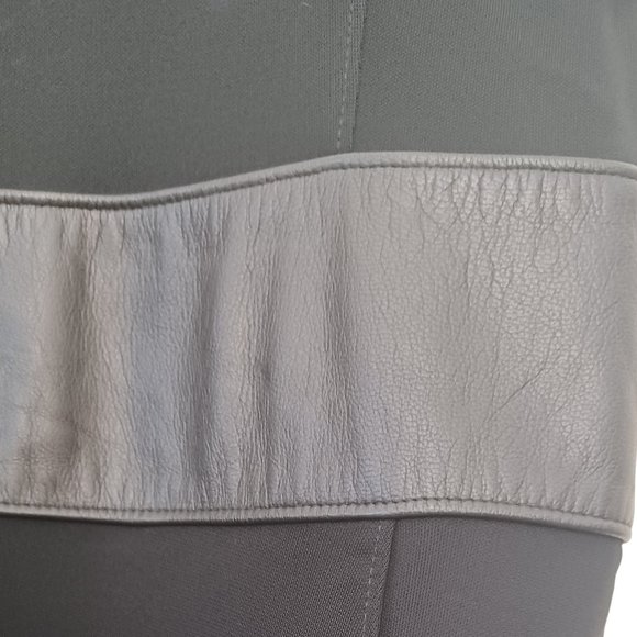 Club Monaco Black Leather Banded Dress - Picture 4 of 6